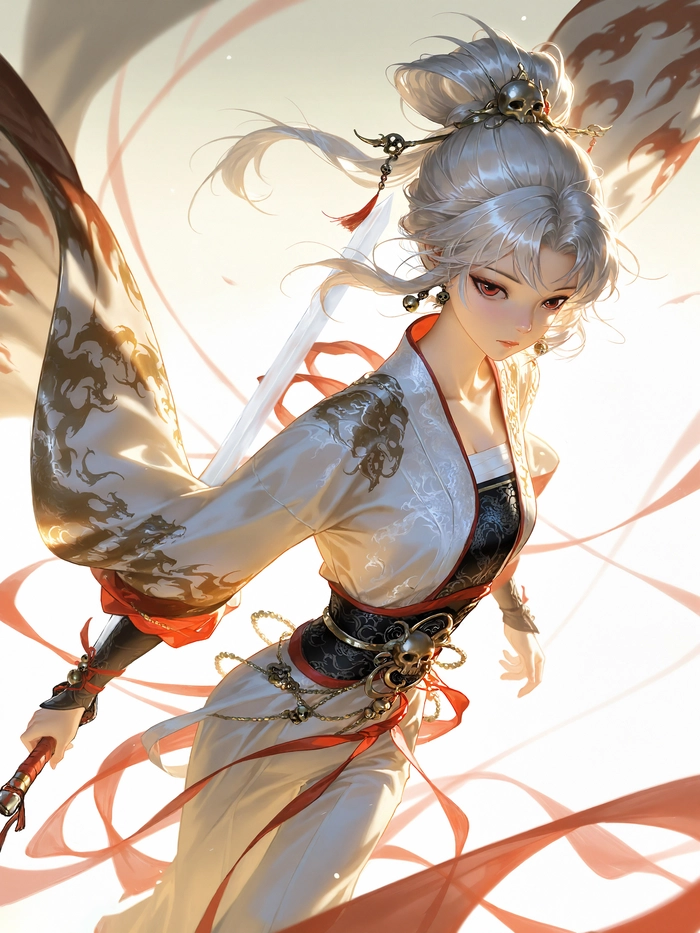 Hình ảnh anime nữ quyến rũ cổ trang Trung Quốc