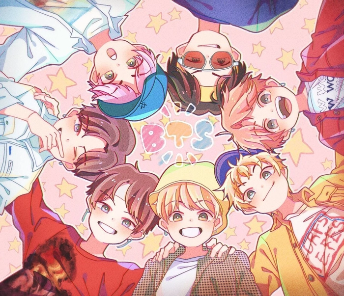 Hình ảnh chibi BTS cute đáng yêu