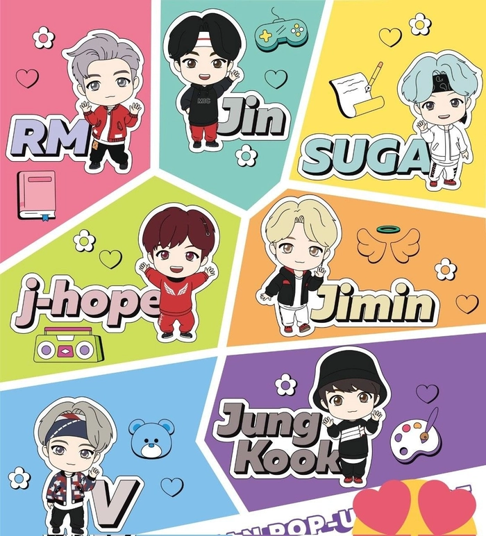 Hình ảnh chibi BTS siêu dễ thương