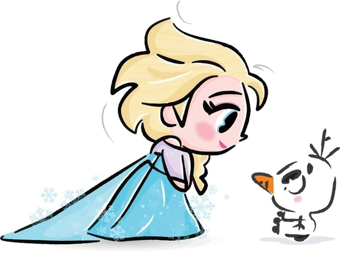 Hình ảnh chibi công chúa Disney lung linh