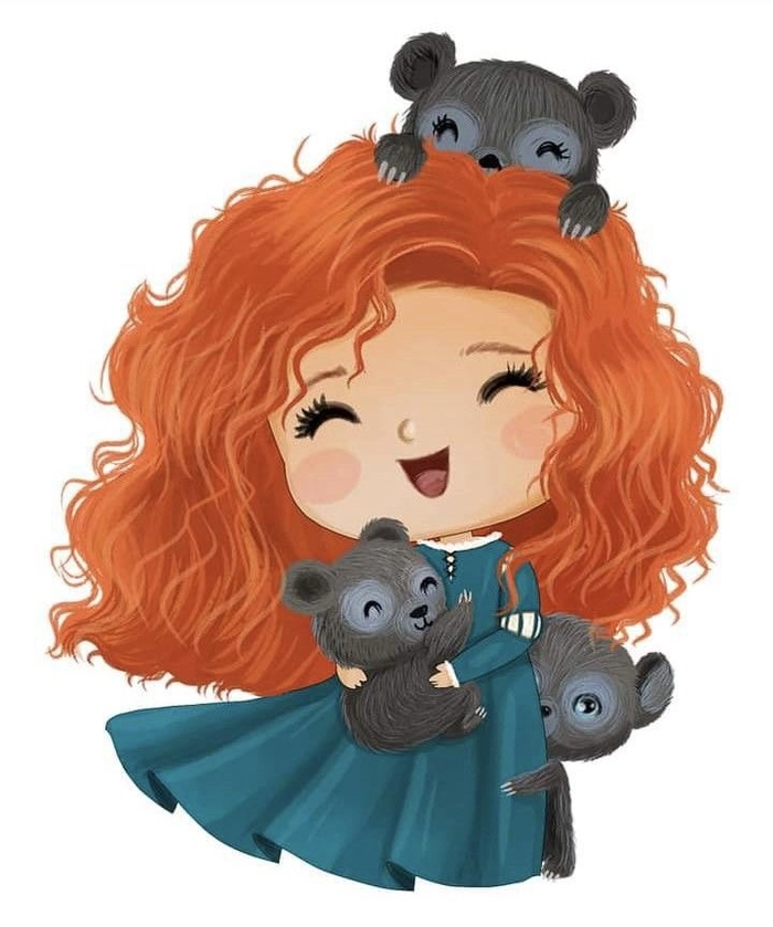 Hình ảnh chibi công chúa Disney xinh xắn