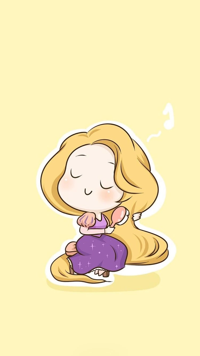 Hình ảnh công chúa Disney chibi cute lung linh