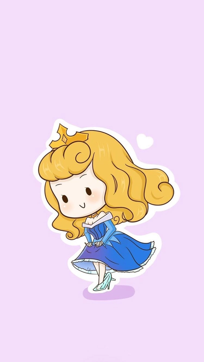 Hình ảnh công chúa Disney chibi đáng yêu cute