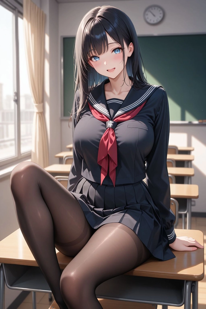 Hình ảnh học sinh anime nữ quyến rũ