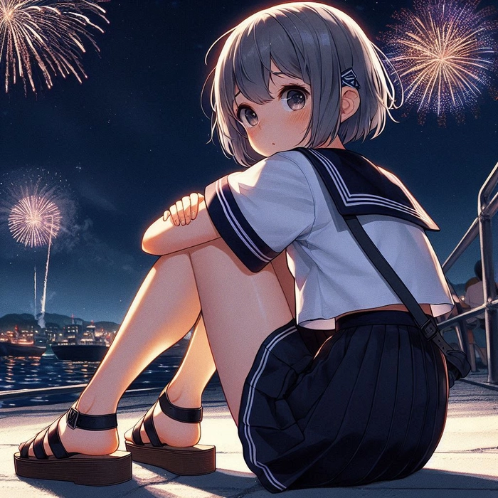 Hình ảnh học sinh nữ cấp 2 anime
