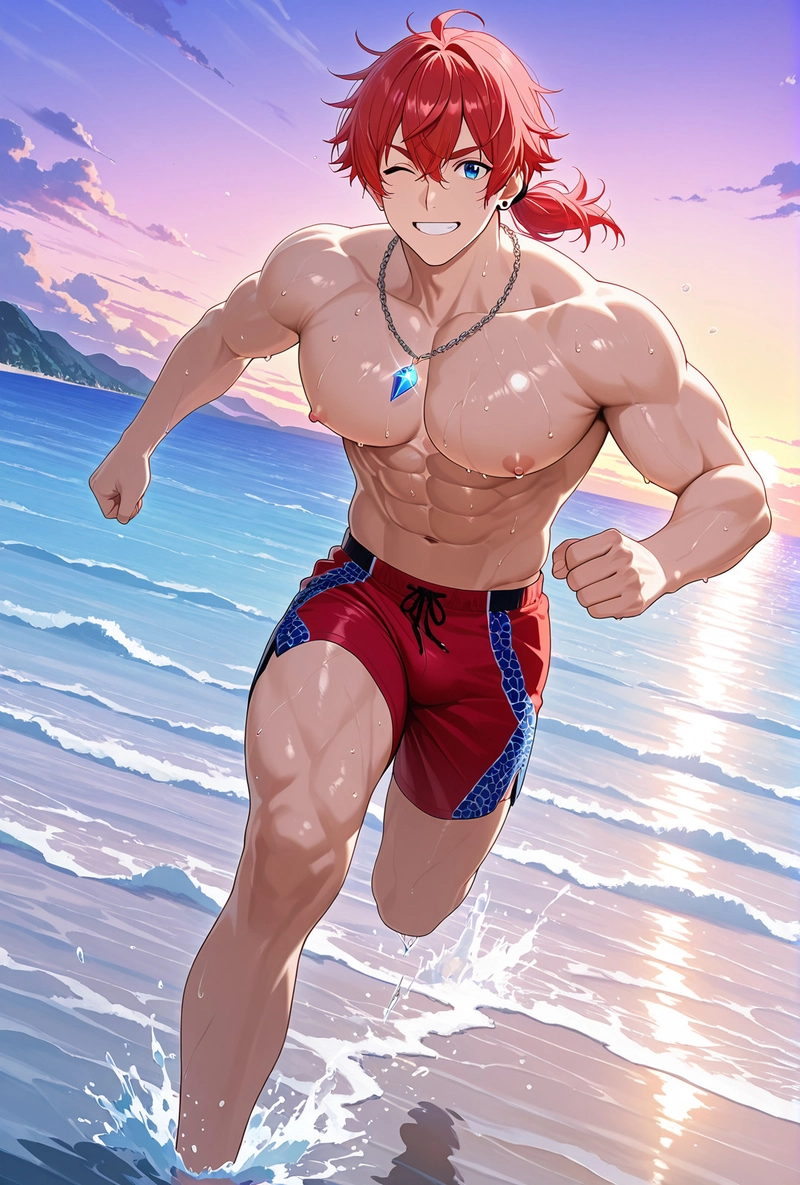 Hình ảnh trai đẹp 6 múi anime quyến rũ