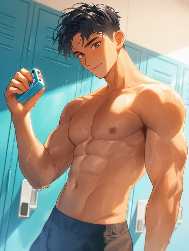 Hình anime con trai 6 múi điển trai