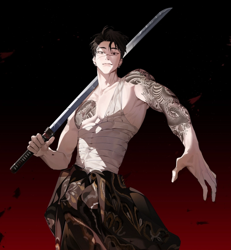 Hình anime con trai 6 múi nam tính