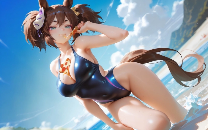 Hình bikini anime girl dáng chuẩn
