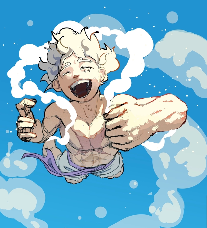 Hình nền anime Luffy Gear 5 ngầu