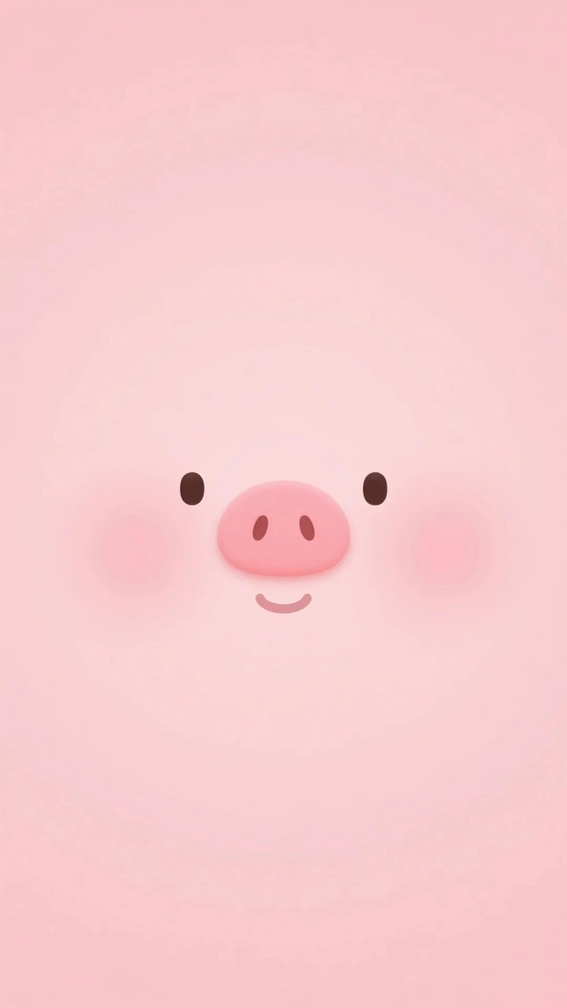 Hình nền con lợn cute