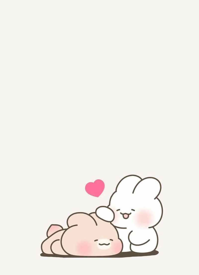 Hình nền con thỏ cute cho điện thoại
