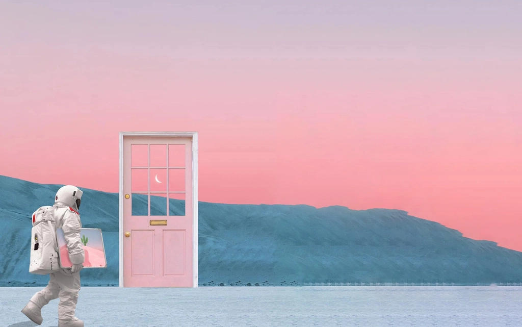 Hình nền desktop phi hành gia chibi đáng yêu