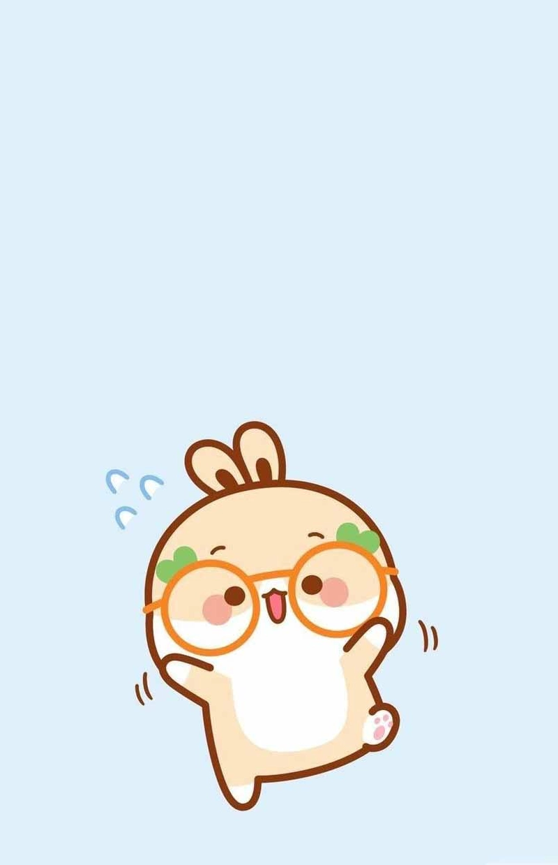 Hình nền điện thoại con thỏ hoạt hình cute