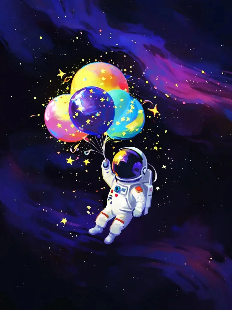 Hình nền điện thoại phi hành gia không gian