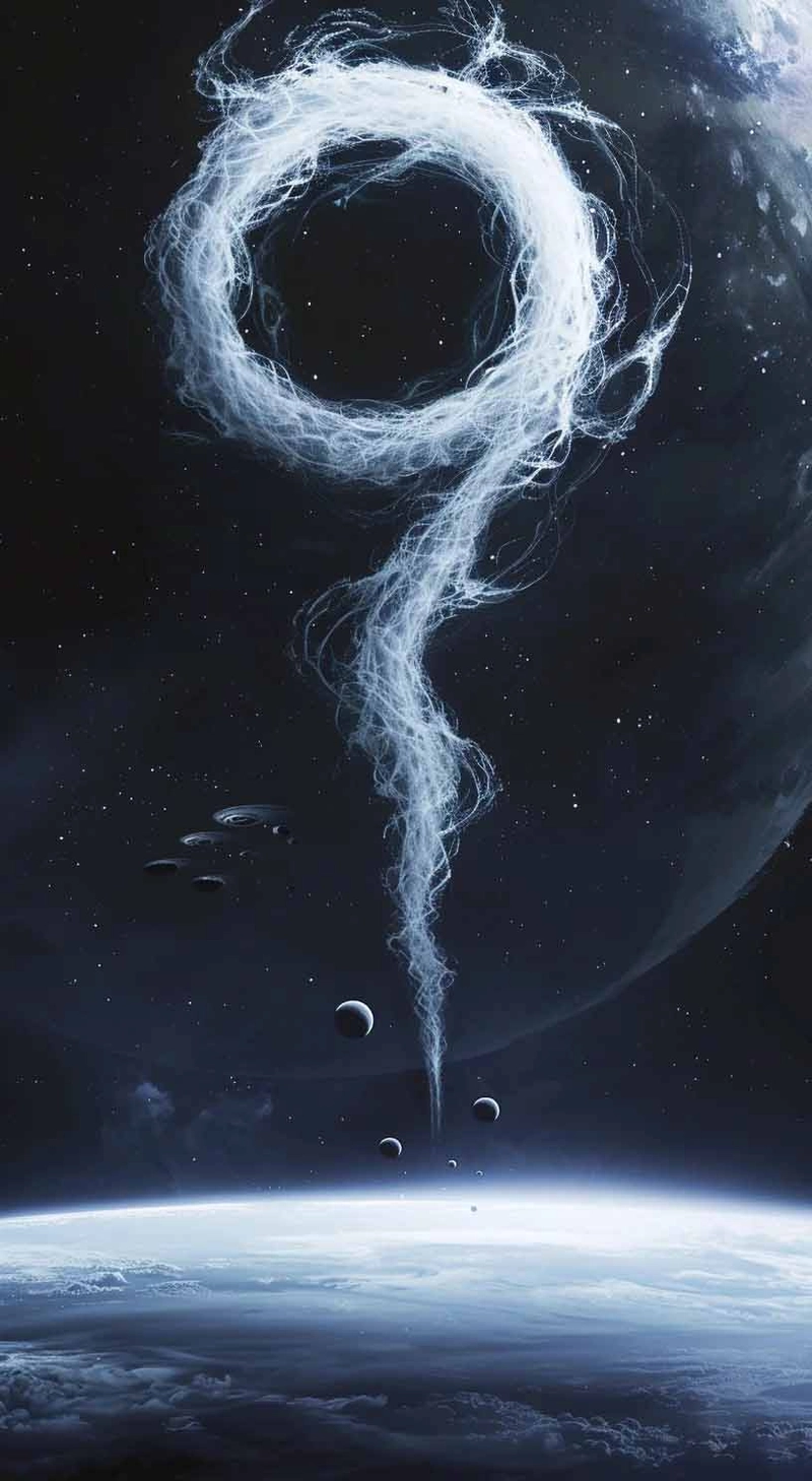 Hình nền hố đen vũ trụ huyền bí