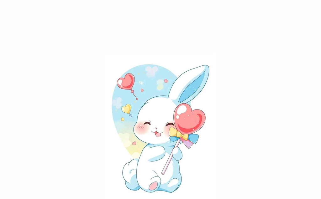 Hình nền máy tính con thỏ cute