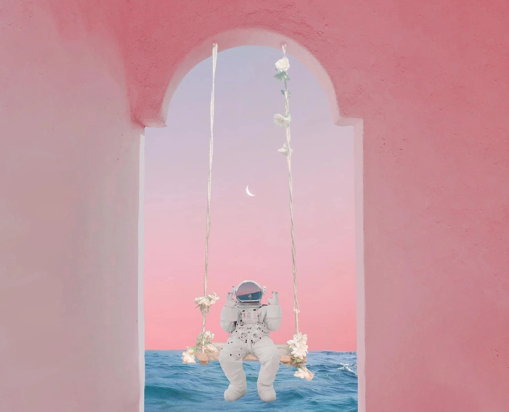 Hình nền máy tính phi hành gia độc đáo