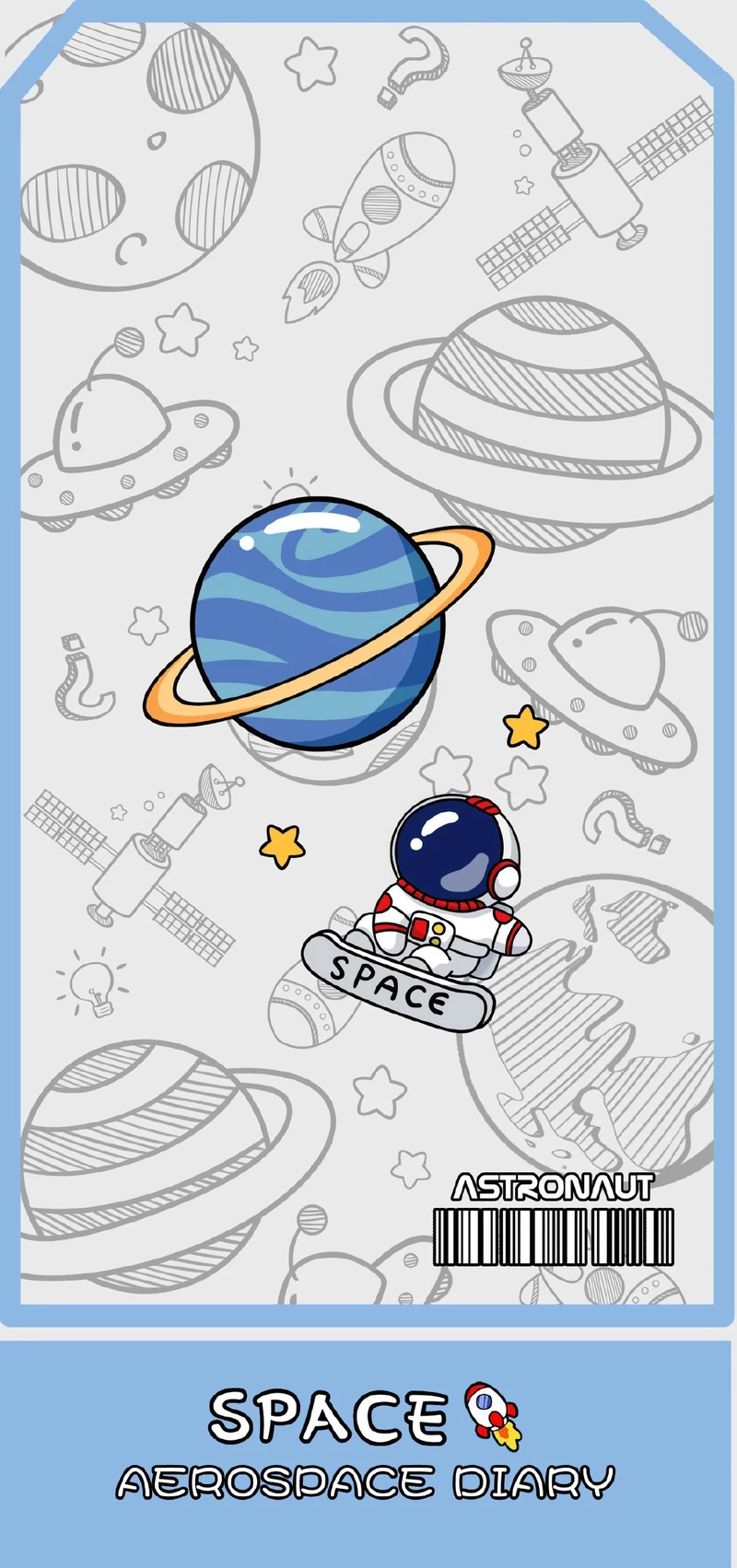 Hình nền phi hành gia cute cho điện thoại