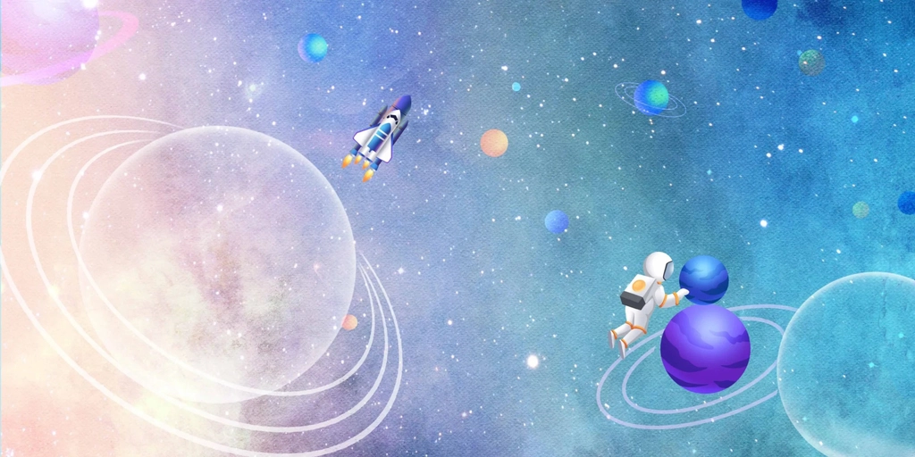 Hình nền phi hành gia cute cho máy tính