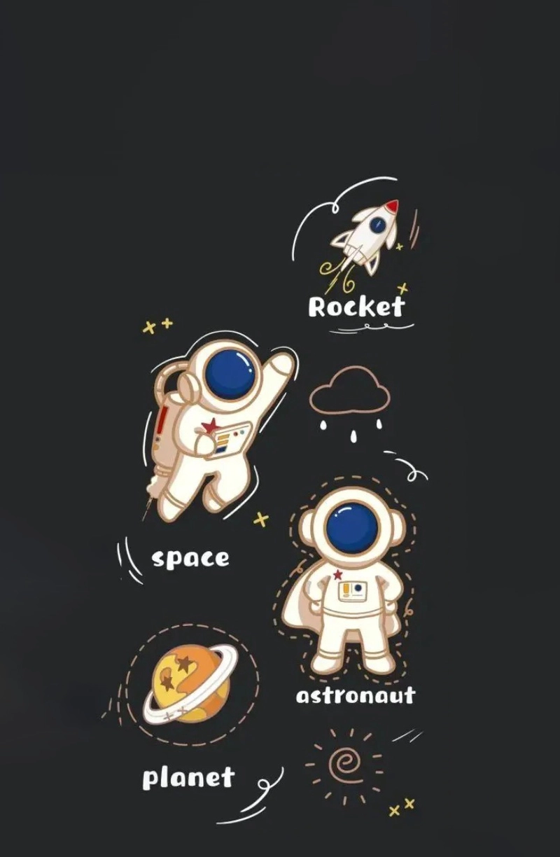 Hình nền phi hành gia dễ thương cho điện thoại