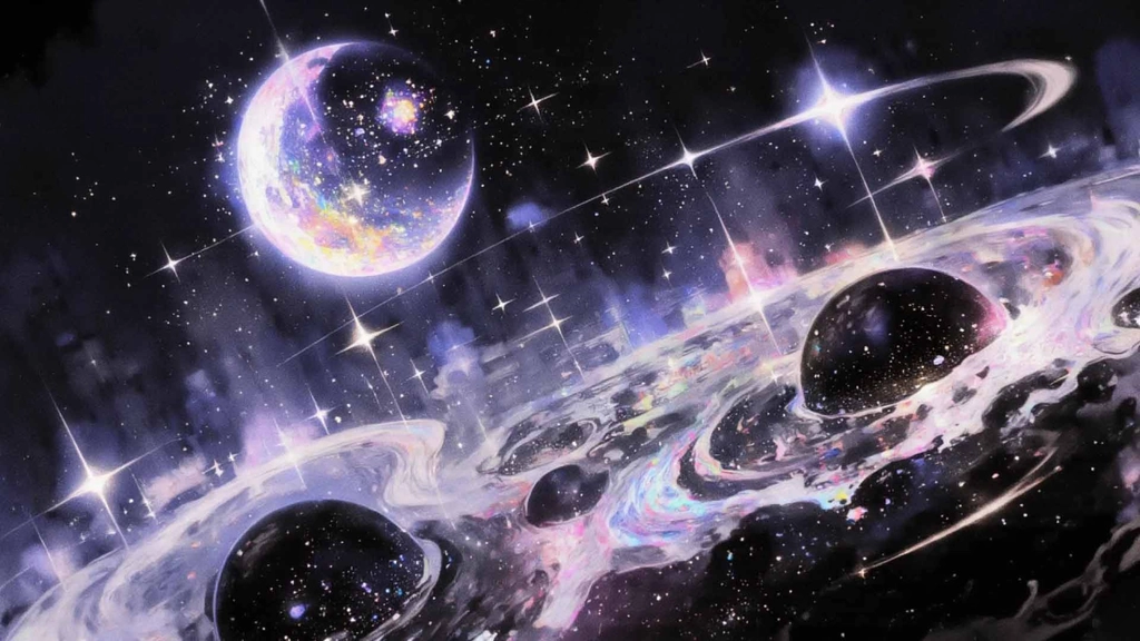 Hình nền vũ trụ chill cho máy tính