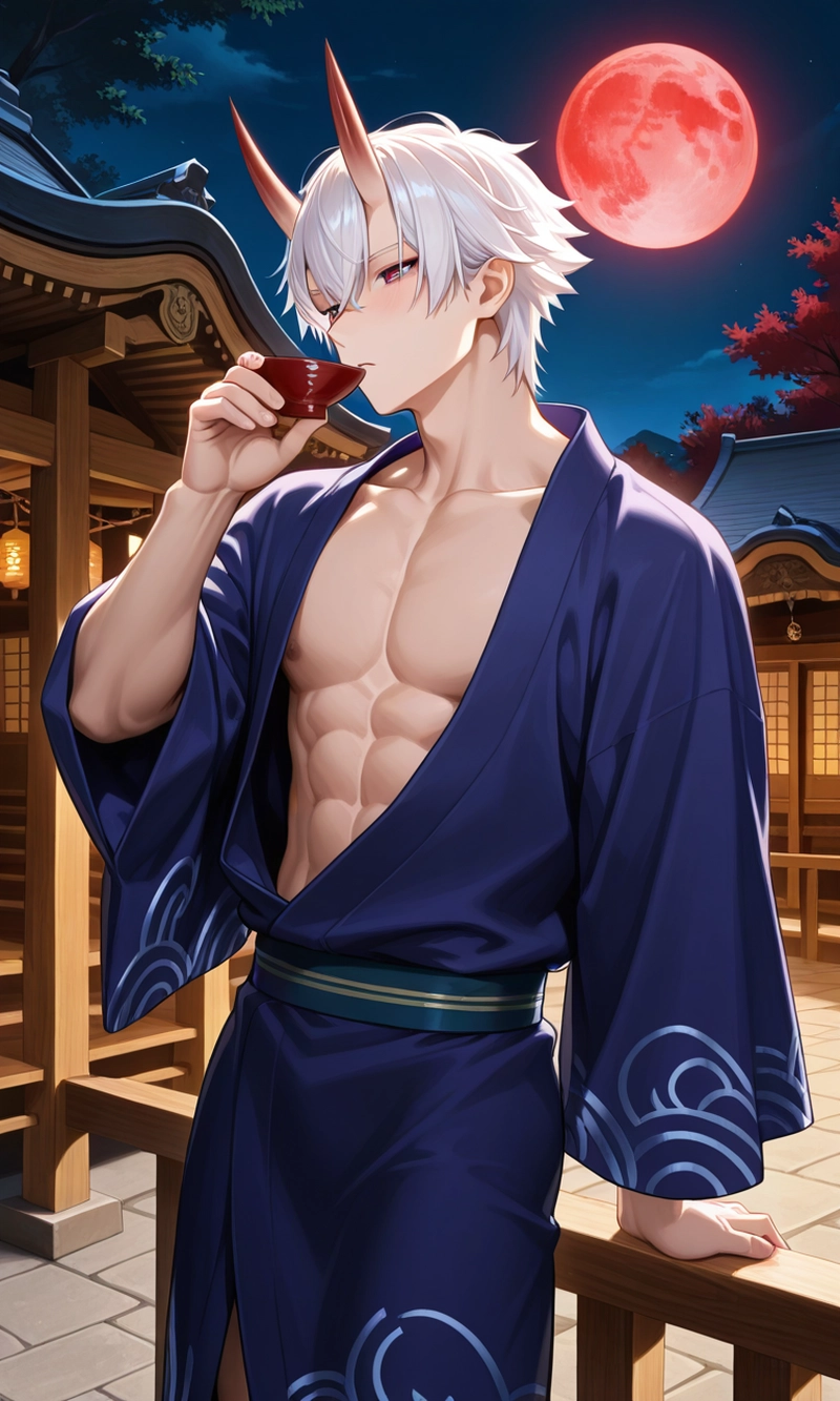 Hình trai anime 6 múi mạnh mẽ