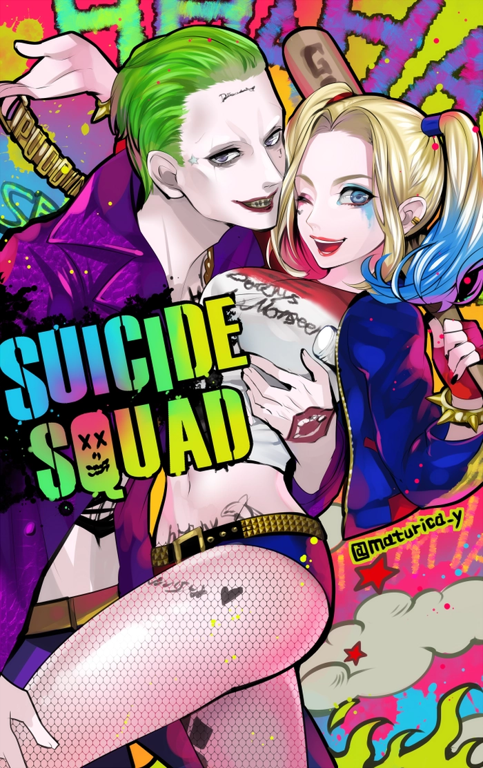 Joker và Harley Quinn ảnh nghệ thuật