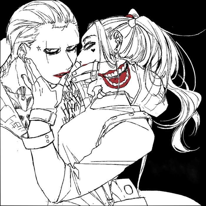 Joker và Harley Quinn tạo dáng ngầu