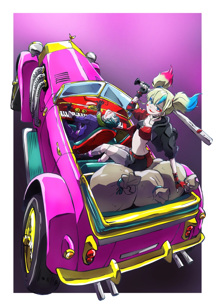 Joker và Harley Quinn trong anime