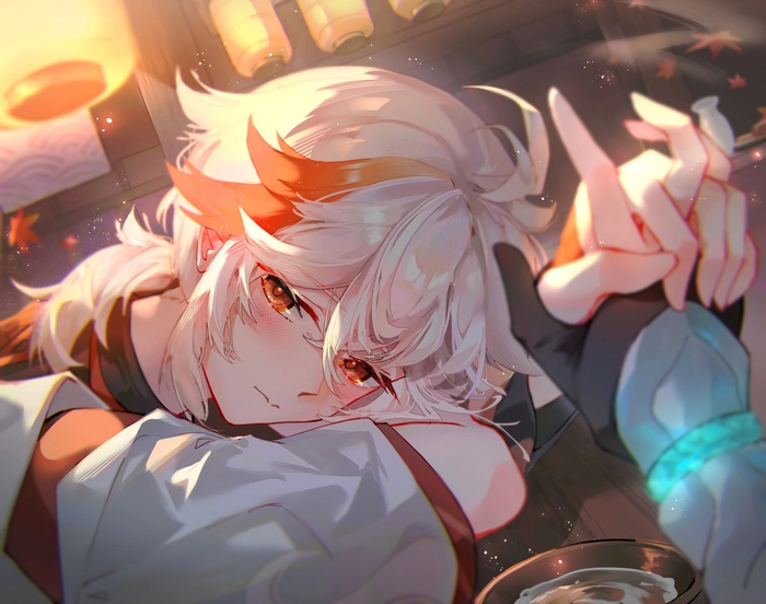 Kazuha Genshin cute ngây thơ