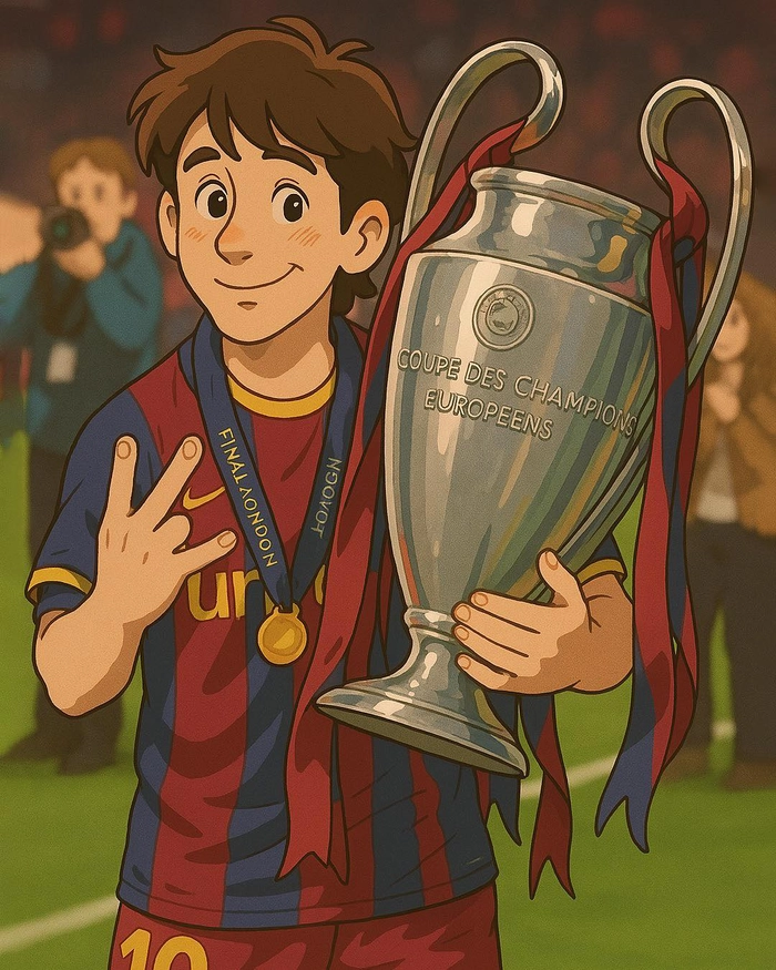Messi chibi cute phong cách thể thao