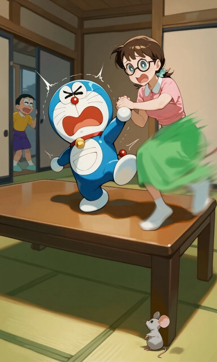 Nobi Tamako trong anime Doraemon