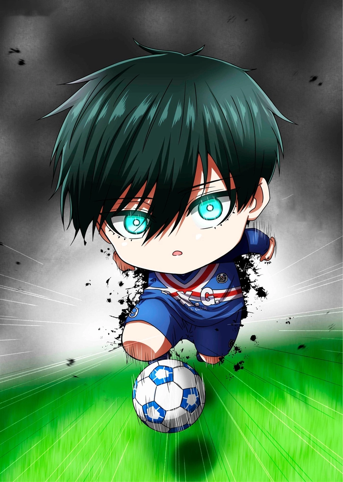 Rin Itoshi chibi ngầu