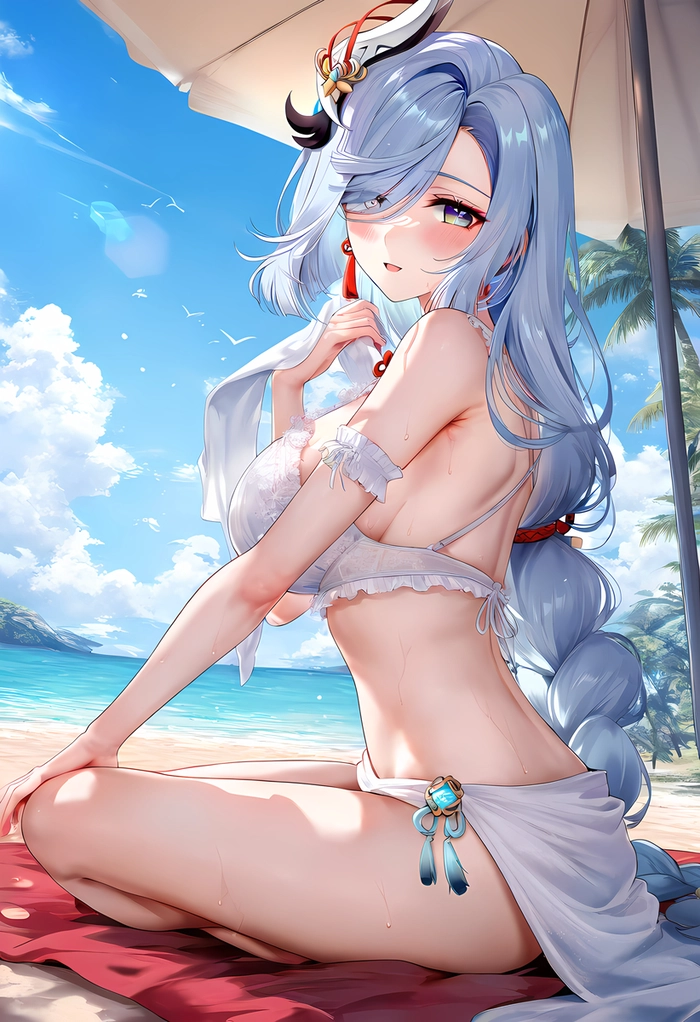 Shenhe anime sắc nét