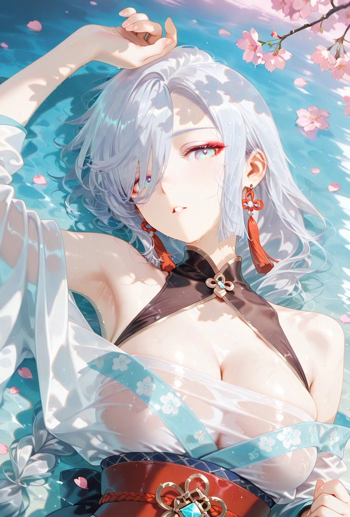 Shenhe bổ mắt fanart