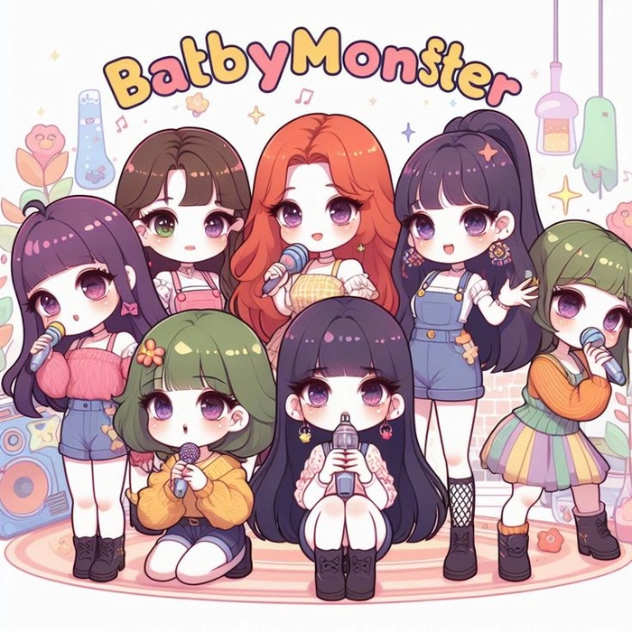 Tuyển tập hình ảnh BABYMONSTER chibi cực xinh