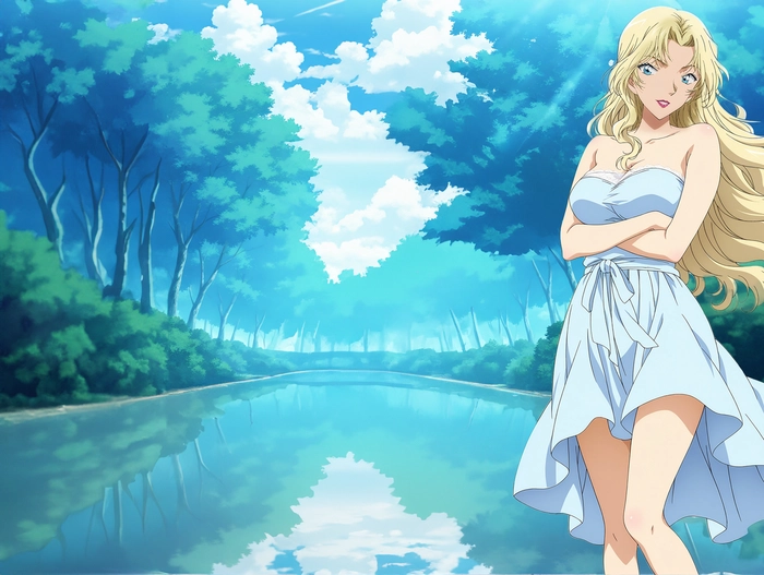 Vermouth Conan mặc bikini cuốn hút