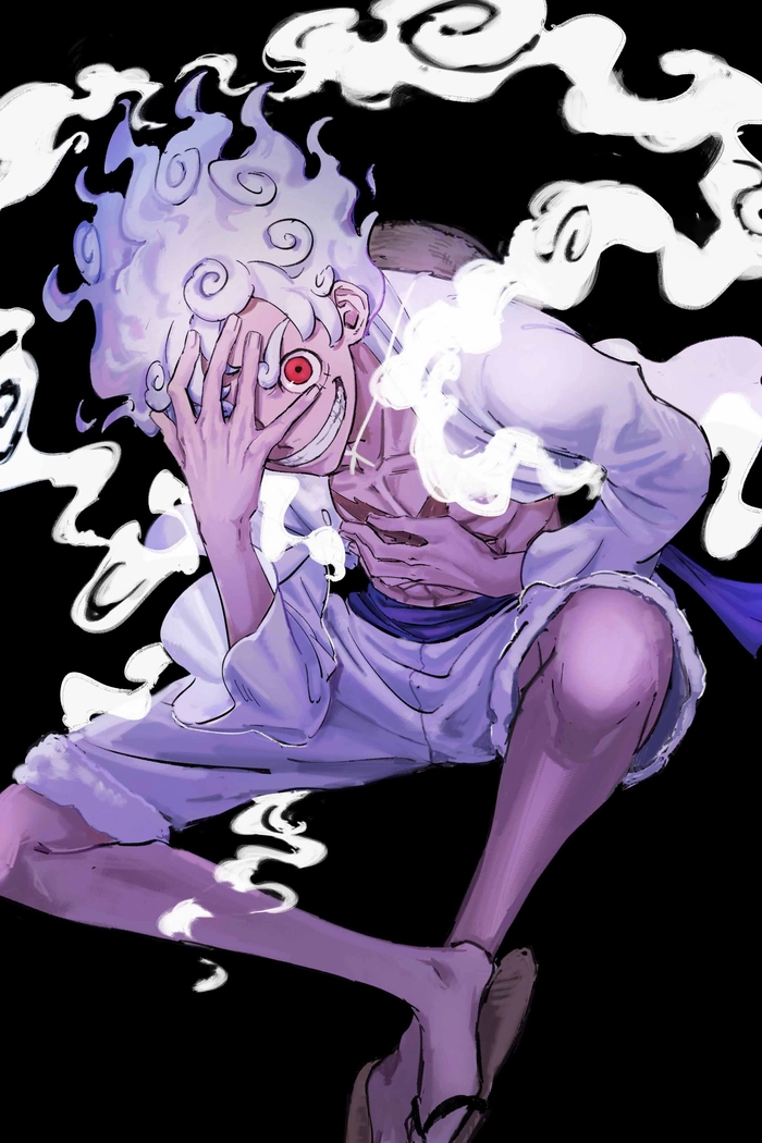 Wallpaper anime Luffy Gear 5 đẹp