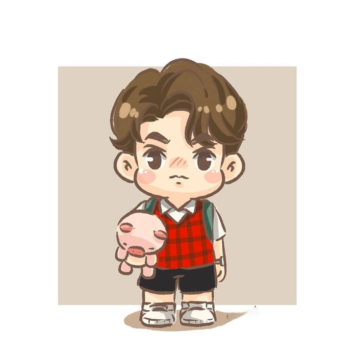 Ảnh Bright Vachirawit chibi cute hết nấc