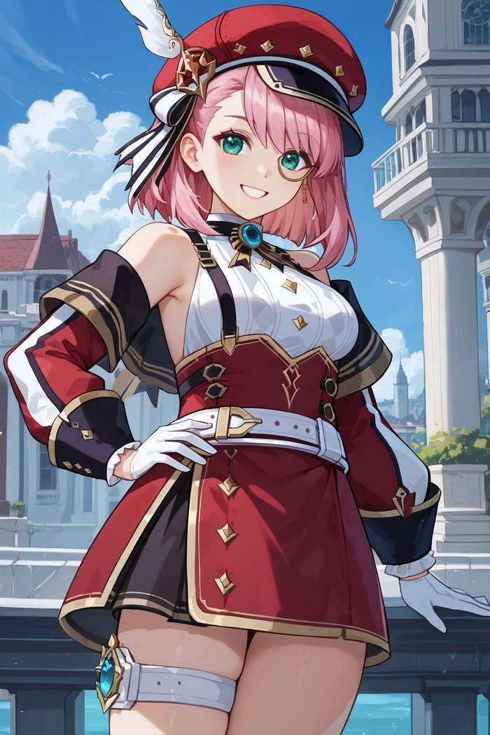 Ảnh Charlotte Genshin phong cách anime