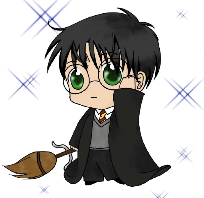 Ảnh Harry Potter chibi ngộ nghĩnh đáng yêu