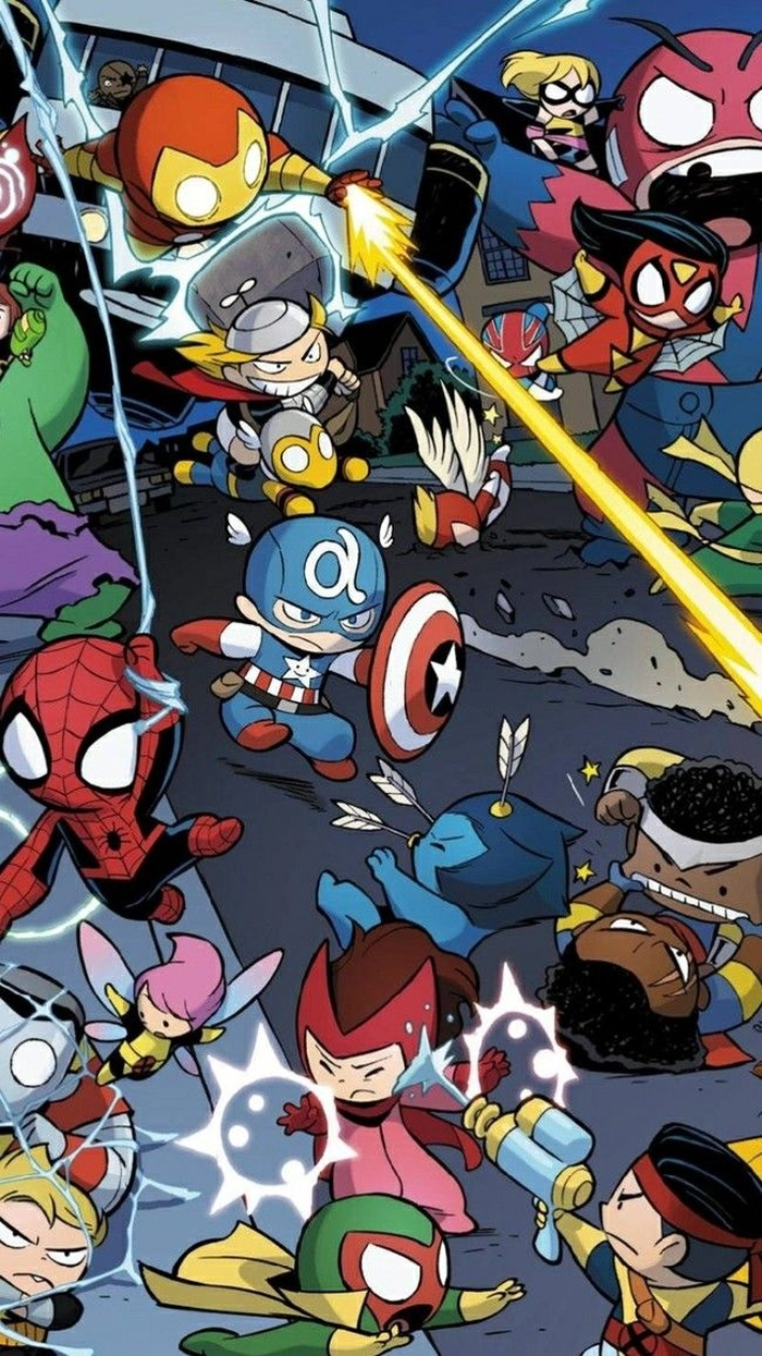 Ảnh Marvel chibi dễ thương cho người yêu thích chibi