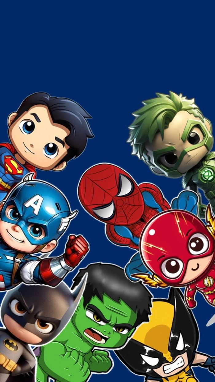 Ảnh Marvel chibi ngộ nghĩnh phù hợp fan hâm mộ