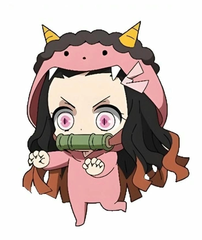 Ảnh Nezuko chibi anime tinh nghịch