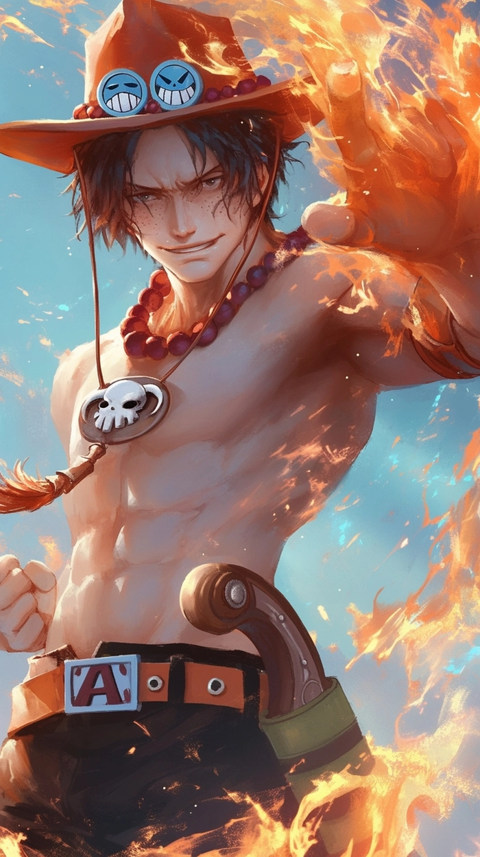 Ảnh One Piece Ace trong trận chiến