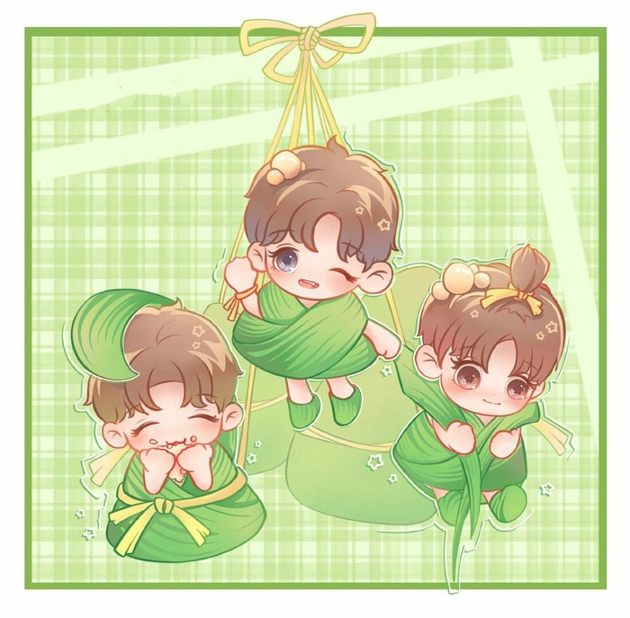 Ảnh TFBoys chibi lung linh cute