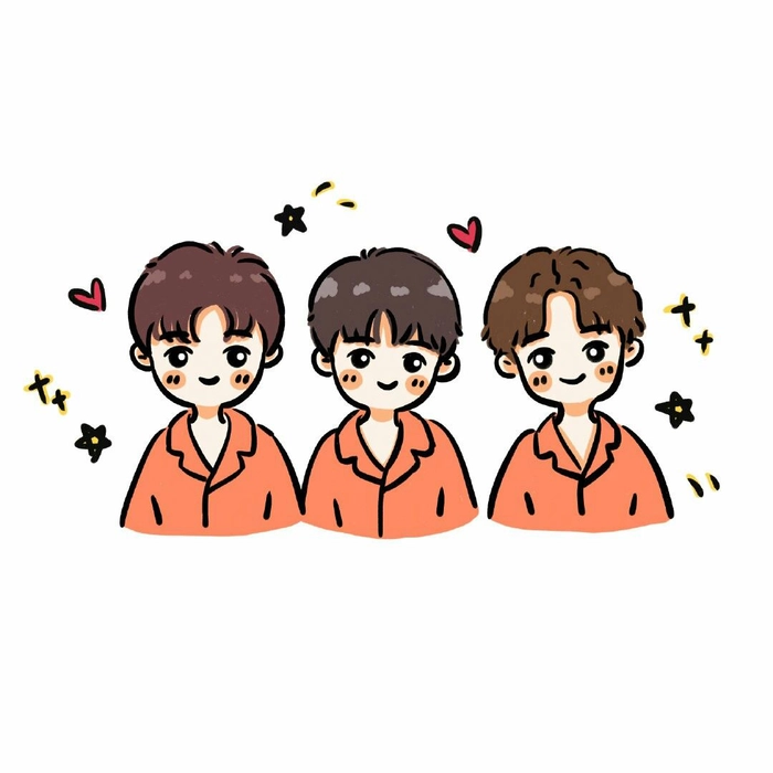 Ảnh TFBoys chibi siêu xinh