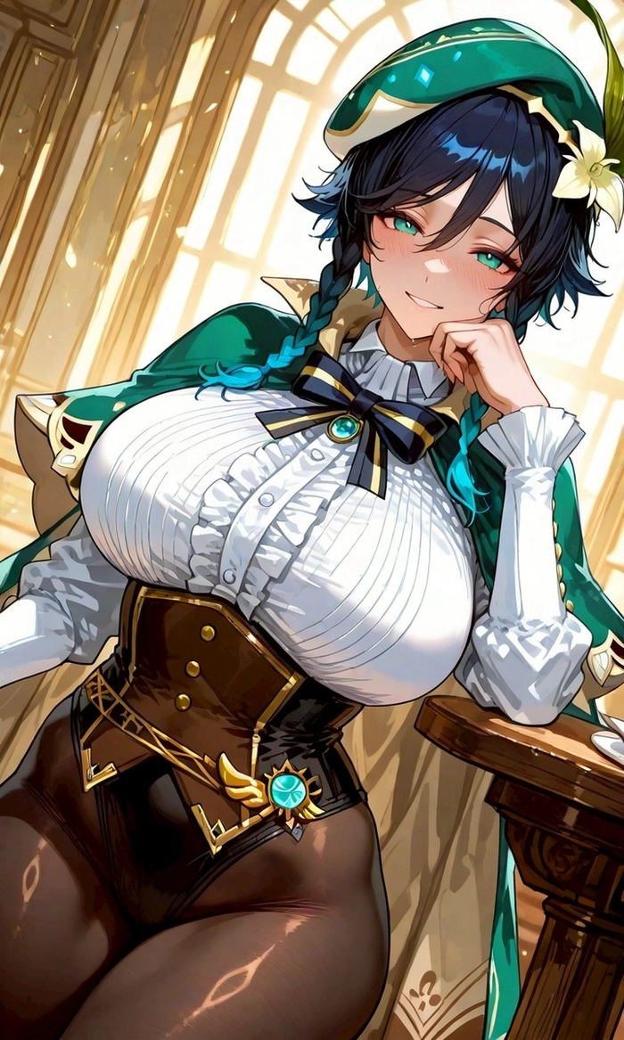 Ảnh Venti Genshin fanart phong cách nghệ thuật