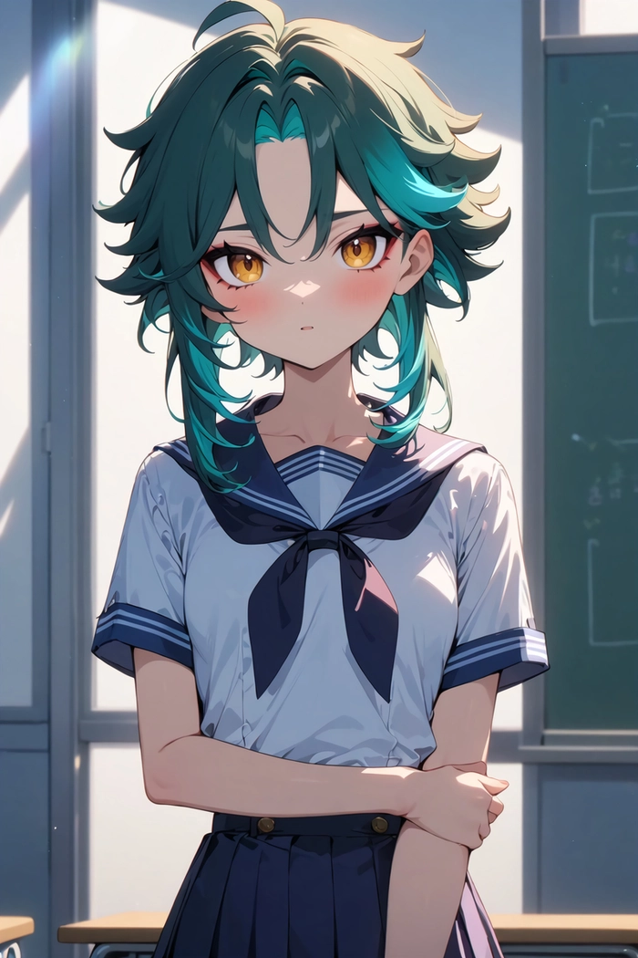 Ảnh Xiao Genshin fanart nữ gợi cảm ấn tượng